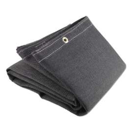Vermiculite Medium-Duty Welding Blanket, 5 ft W x 150 ft L Roll, 24 oz, Black