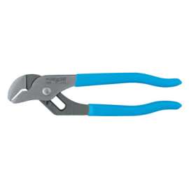 Straight Jaw Tongue and Groove Pliers, 6-1/2 in OAL, 5 Adjustments, Serrated
