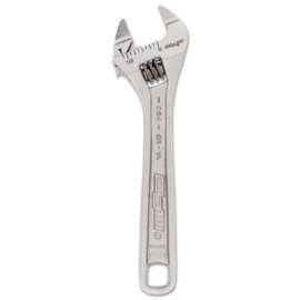 Adjustable Wrench, 4.52 in Long, 0.51 in Opening, Chrome