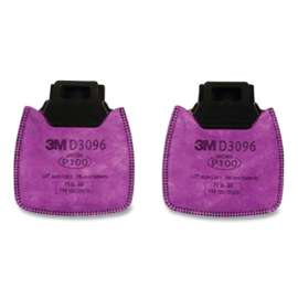 Secure Click HF-800 Series Cartridge/Filter, Particulate Filter, P100 w/Nuisance Level AG Relief, Magenta