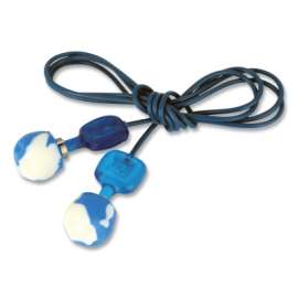 TrustFit Pod Earplugs, Foam, Blue, Corded