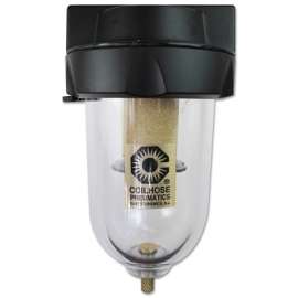 Heavy Duty Filters, Manual Drain, 3/8 in Inlet, 250 psi