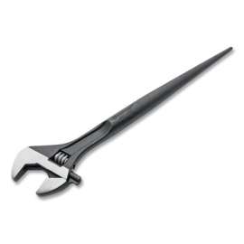 Adjustable Construction Wrench, 16 in L, 1-1/2 in Opening, Black Oxide