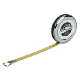 Executive® Diameter Pocket Measuring Tape, 6 mm x 2 m, SAE/Metric, Charcoal