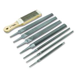 8-Pc Machinist File Set, 7 in, 10 in