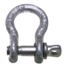 419 Series Anchor Shackles, 1 3/8 in Bail Size, 14 Tons, Screw Pin Shackle