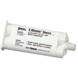 5 Minute® Epoxy, 50 mL, Dual Cartridge, Colorless to Light Yellow