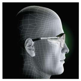 Nuvo Reader Protective Eyewear, +1.5 Diopter, Clear Anti-Fog Lens, Gray Frame