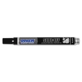 SUDZ OFF® Detergent Removable Temporary Marker, Black, Medium