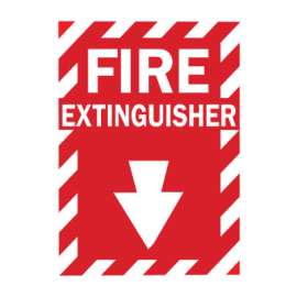 Health & Safety Signs, FIRE EXTINGUISHER, Fiberglass
