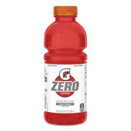 G Zero Sugar Ready-to-Drink Thirst Quencher, 20 oz, Bottle, Fruit Punch