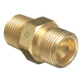 Male NPT Outlet Adaptor for Manifold Pipelines, Brass, Oxygen, 3/8 in NPT