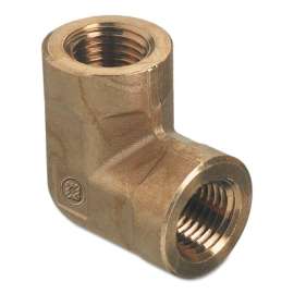 Pipe Thread Elbows, Connector, 3,000 PSIG, Brass, 1/2 in (NPT)