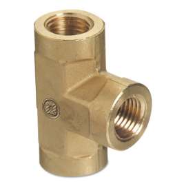 Pipe Thread Tees, 3,000 psi, 1/2 in (NPT), 3 Female