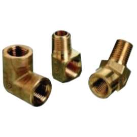 Pipe Thread Elbows, Connector, 3,000 PSIG, Brass, 1/4 in (NPT)