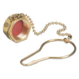 Manifold One-Piece Dust Cap Assemblies, Cap, Brass, Acetylene (MC)