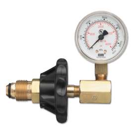 Cylinder Pressure Testing Gauges, Acetylene (POL), Brass, CGA-510