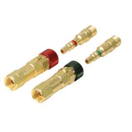 Quick Connects, Hose to Hose w/Check, QDB205 Plug-M; QDB201 Socket-F, Fuel Gas