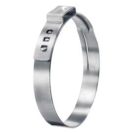 Stepless® Ear Clamp, 9/16 in dia, 0.571 in W, UNS S30400 or DIN 1.4301