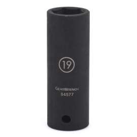 6 Point Deep Impact Metric Sockets, 1/2 in Dr, 25 mm Opening