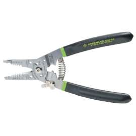 Pro Stainless Wire Stripper/Cutter/Crimper, 10-20 AWG, 6-32/8-32 Bolts, Straight
