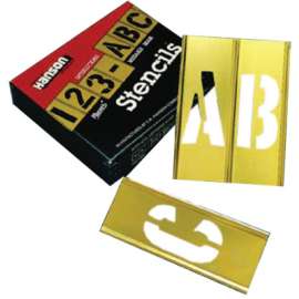 15 Piece Single Number Sets, Brass, 1 in