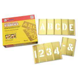 Brass Stencil Letter & Number Sets, Brass, 1 in