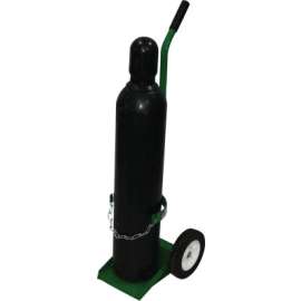 900 Series Carts, Holds 1 Cylinders, 8 in Semi-Pneumatic; Plastic Wheels