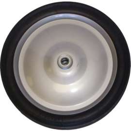 Semi-Pneumatic Wheel, Rubber, 14 in Wheel dia, 200 lb
