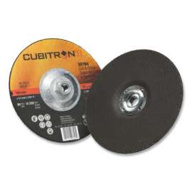 Cubitron II Cut and Grind Wheel, Precision Shaped Ceramic, 6 in dia, 1/8 in Thick, 5/8-11-in Arbor, 36 Grit