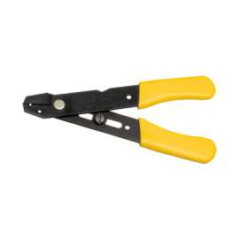 Compact Wire Stripper/Cutter, 5 in Long, 26-12 AWG Solid/Stranded, Yellow