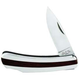 Compact Pocket Knives, 7 1/8 in, Stainless Steel Blade, Stainless Steel/Wood