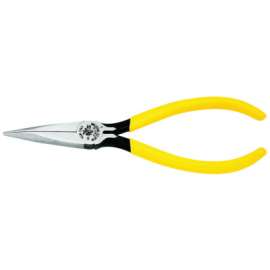 Standard Long-Nose Pliers, Steel, 6 5/8 in