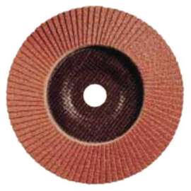 POLIFAN® Type 29 SG Flap Disc, 4-1/2 in dia, 60 Grit, 7/8 in Arbor dia, 13300 RPM, Aluminum Oxide A