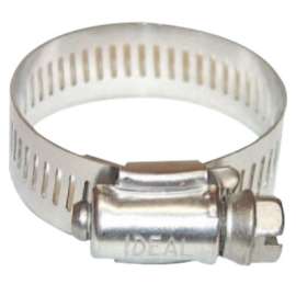 64 Series Worm Drive Clamp, 7/8" Hose ID, 3/4"-1 1/2" Dia, Stnls Steel 201/301