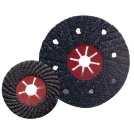 Semi-Flex Sanding Disc, Aluminum Oxide, 4-1/2 in dia, 24 Grit