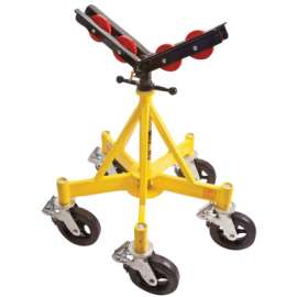 Max-Jax Pipe Stand, Vee, 2500 lb Cap, 4 in to36 in Pipe, 30.5 in to 42.5 H