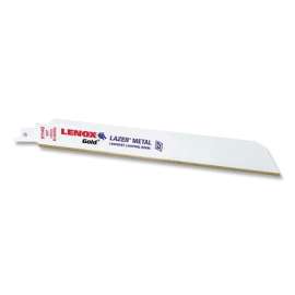 Gold® Power Arc Curved Reciprocating Saw Blade, 8 in L x 3/4 in W x 0.035 in Thick, 24 TPI, Metal