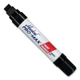 PRO-MAX® Paint Marker, Black, Jumbo Tip, Chisel