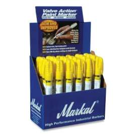 Valve Action Paint Marker Counter Displays, Yellow