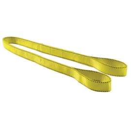 Pro-Edge® Web Sling, Type III, 2 in W x 12 ft L, Flat Eye to Eye, Polyester, Yellow