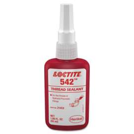 542 Thread Sealant, Fine Threads, 50 mL Bottle, Brown