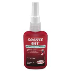 641 Retaining Compound, Controlled Strength, 50 mL Bottle, Yellow, 1,700 psi