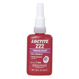 222 Threadlockers, Low Strength/Small Screw, 10 mL, Purple