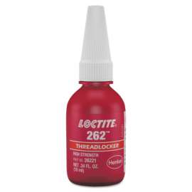 262 Threadlockers, Medium to High Strength, 10 mL, Red