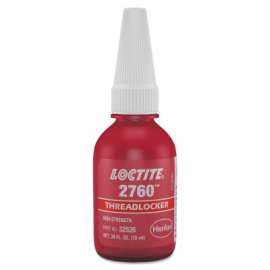 2760 Threadlockers, Primerless High Strength, 10 mL, Red