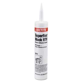 Superflex RTV, Silicone Adhesive Sealants, 300 mL Cartridge, Black