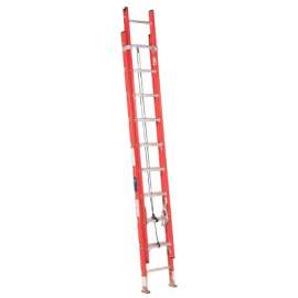 FE3200 Series Fiberglass Channel Extension Ladder, 20 ft, Class IA, 300 lb