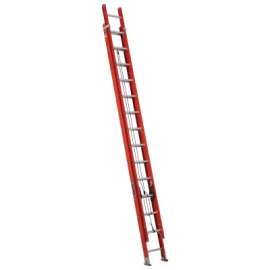 FE3200 Series Fiberglass Channel Extension Ladders, 28 ft, Class IA, 300 lb