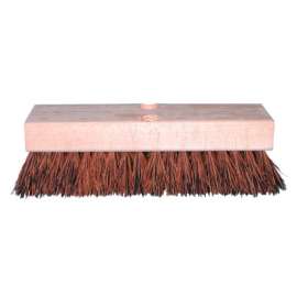 Deck Scrub Brushes, 12 in Hardwood Block, 2 in Trim L, Stiff Palmyra